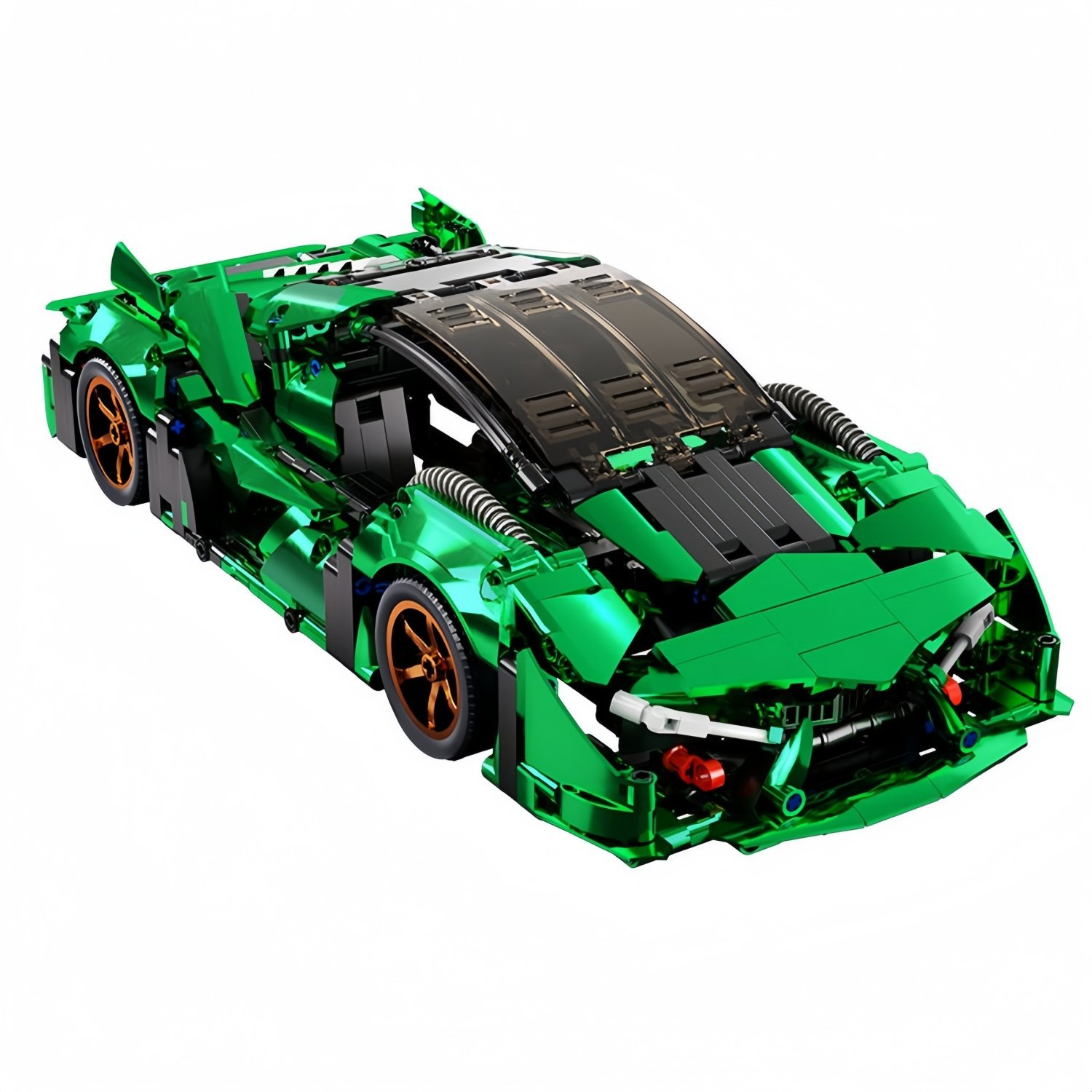 1:14 Scale DIY Assembled Car Model Small Particle Educational Building Blocks Toy for Decoration Collection