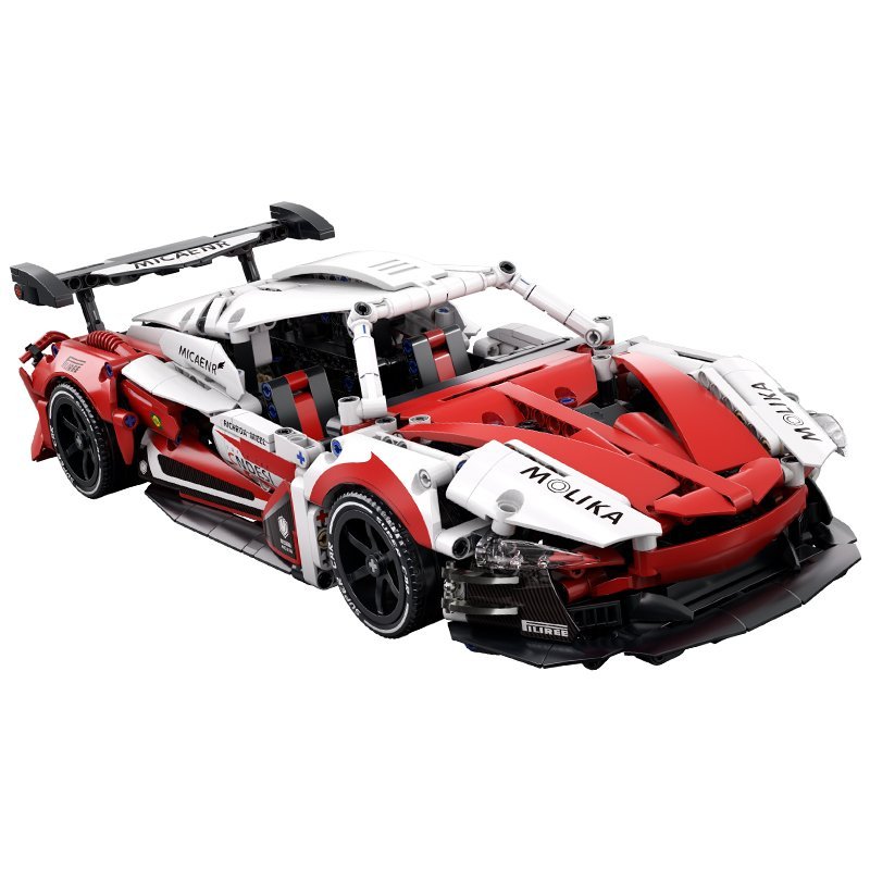 1:14 Sports Car Building Blocks Model DIY Assembly Racing Toy for Boys