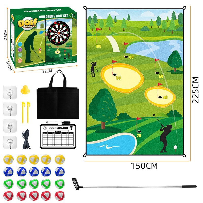 225×150CM Kids Sports Pretend Play Ball Toy Golf Toy Set