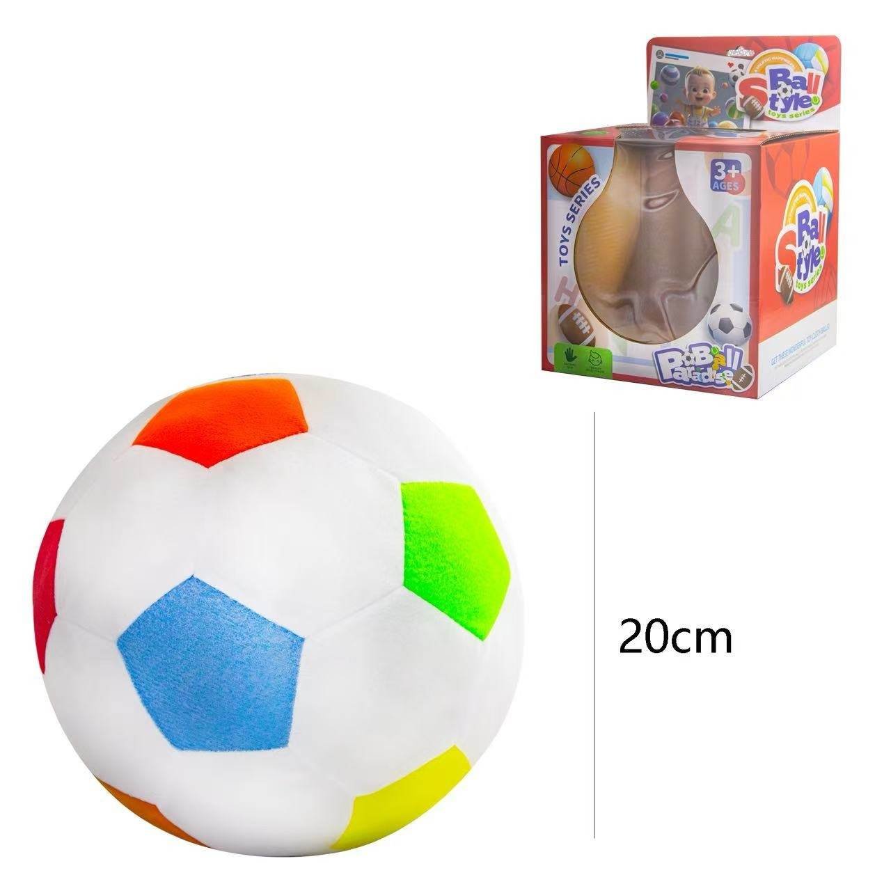Kids 8 Inch Bright Color Soccer Toy Ball
