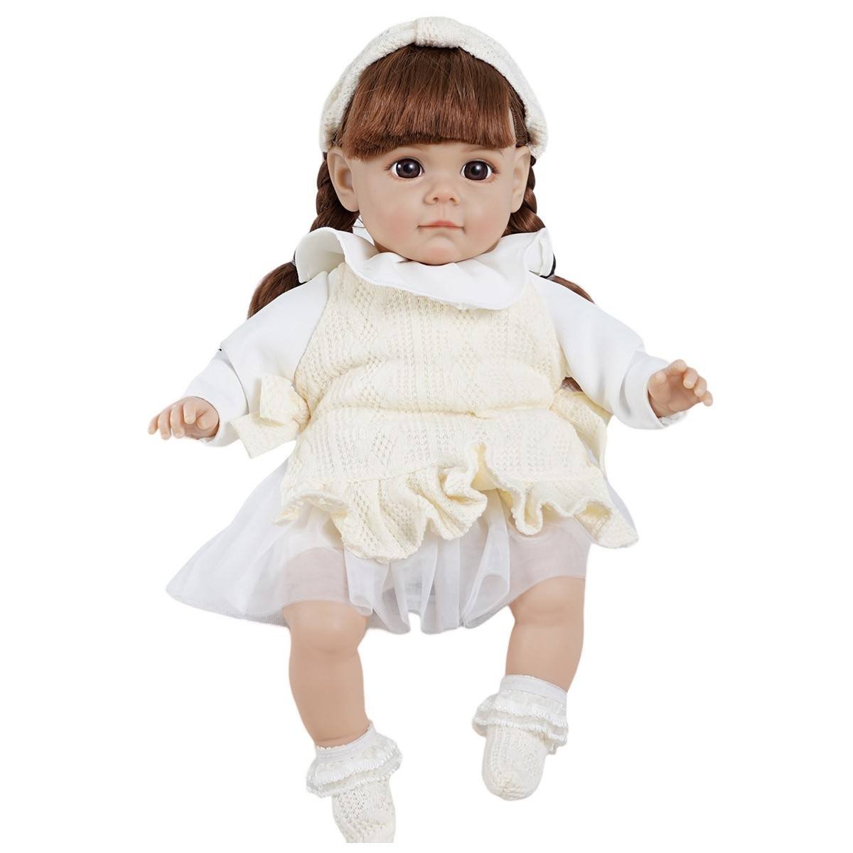14 Inch Cloth Body Reborn Doll with 6 Sound IC