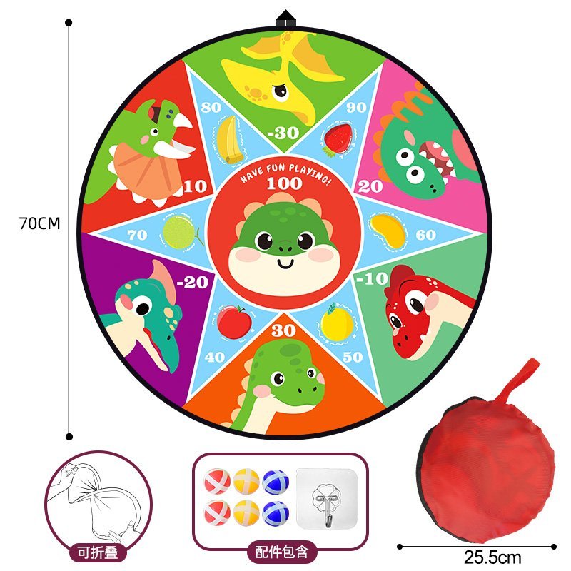 70cm Foldable Dart Board (6 Balls + 1 Hook)