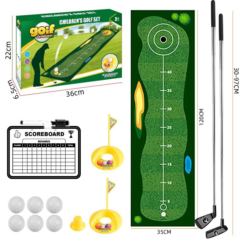 Kids Golf Set with 2 Golf Club Indoor Outdoor Sports Toy