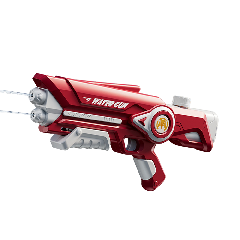 42CM Red Double Nozzle Pump Water Blaster Toy