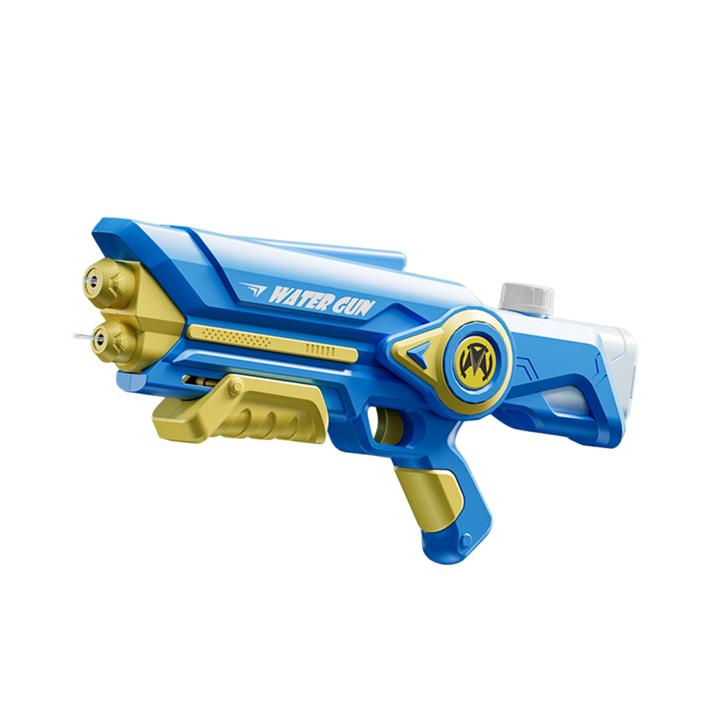 42CM Blue Double Nozzle Pump Water Blaster Toy