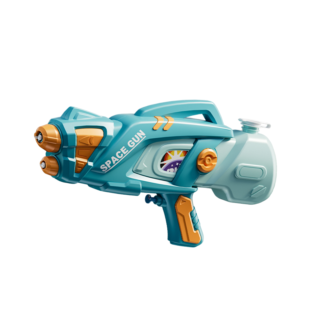34CM Green Double Nozzle Pump Water Blaster Toy