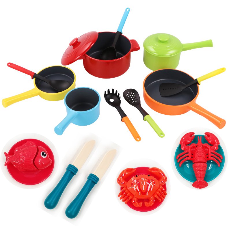 Girls Pretend Play Kitchen Set Kids Simulation Cutting Food Toy