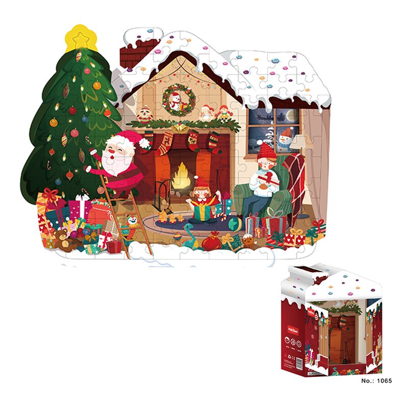 100-piece Christmas House Jigsaw Puzzle