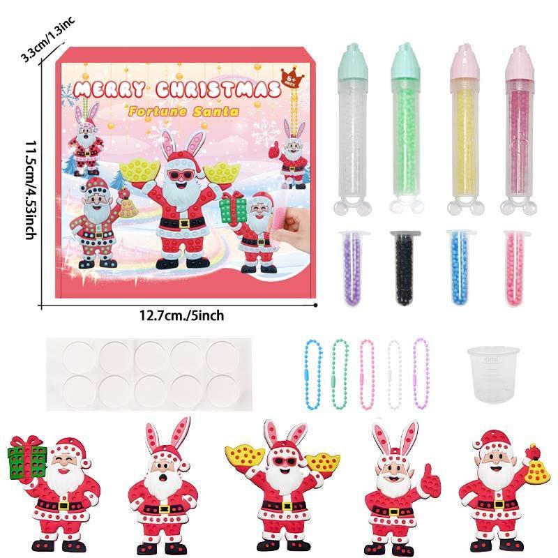 Santa Claus Dot Bead Pen Set