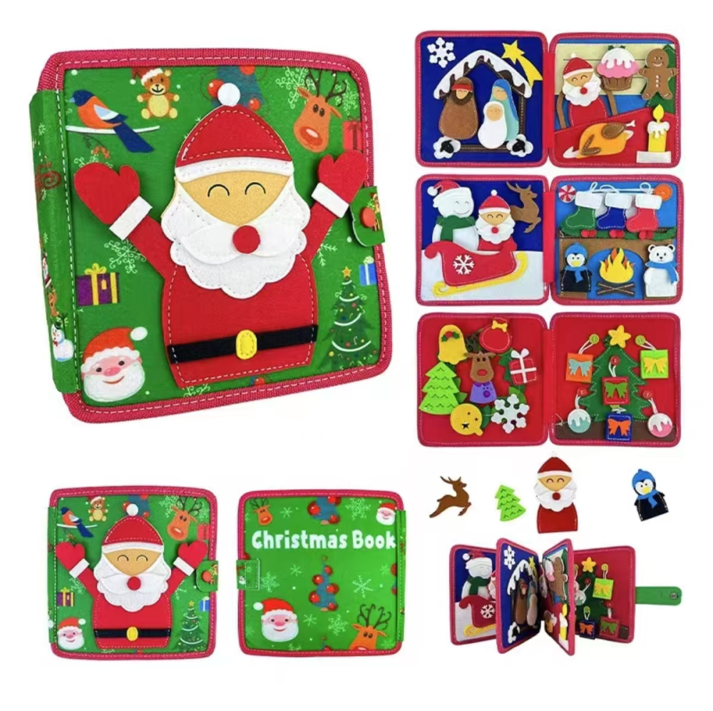 Christmas Themed Felt Cloth Book